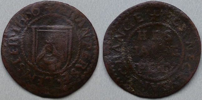 Leominster, Fran Perse 1666 halfpenny